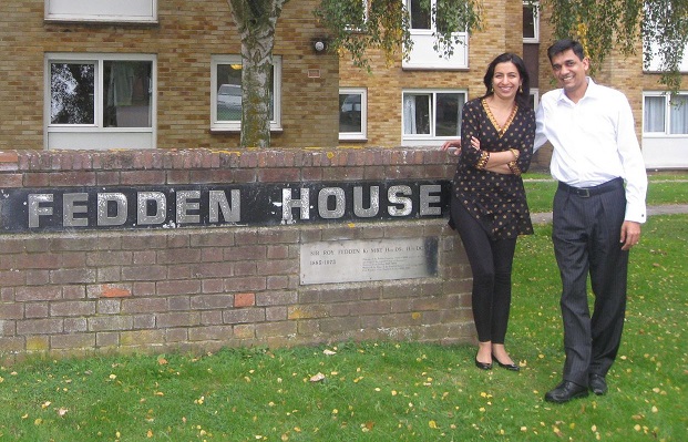indian husband and wife couple: Classmates MBA program abroad