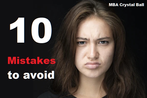MBA application essays - Common mistakes to avoid